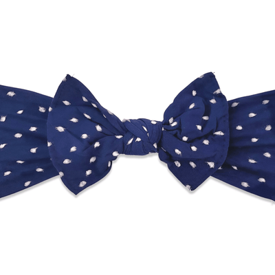 Blue in White Dots - Bow Mellow